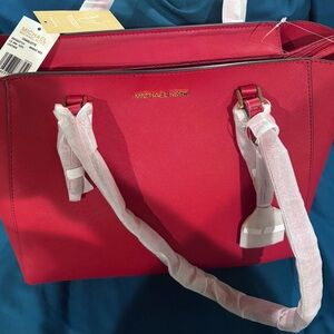 Michael Kors Charlotte Red Large ToteWomen's Bag